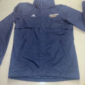Addidas - Akron Zips Men's Windbreaker Jacket - Small, with Hood